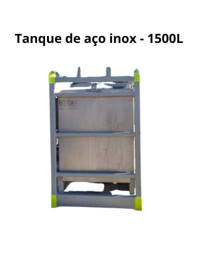 TANQUE DE AÇO INOX 1500L